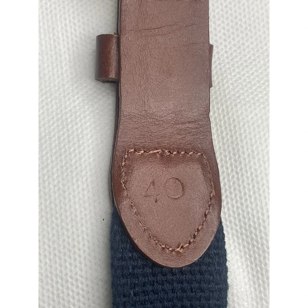 Leather Man Ltd Premium Top Grain Leather Golf Fishing Blue Mahi Belt Size 40